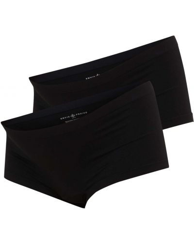 Jednofarebné nylonové boxerky s vysokým pásom Envie De Fraise - čierna