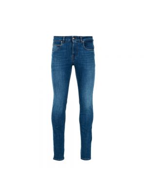 Skinny jeans mit reißverschluss Fay blau