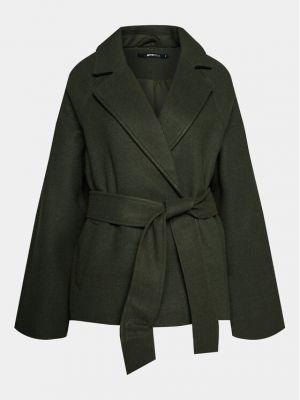 Priliehavý kabát Gina Tricot khaki