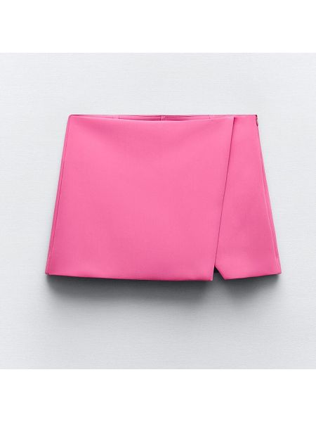 Асимметричная юбка Zara розовая