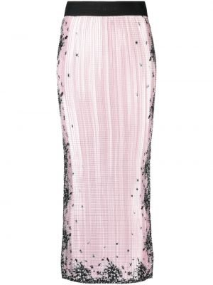 Pieštuko formos sijonas su blizgučiais Msgm rožinė
