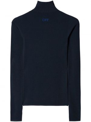Pull à col montant Off-white