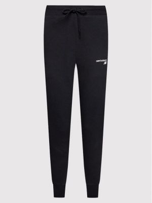 Fleecové sportovní kalhoty New Balance černé