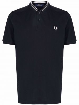 Polo à col montant Fred Perry bleu