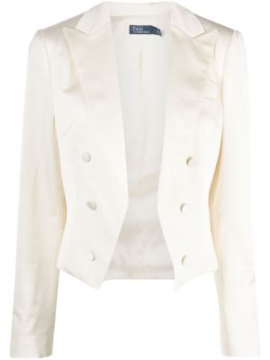 Blazer in velluto Polo Ralph Lauren bianco