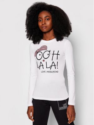 LOVE MOSCHINO Halenka W4G521E 2264 Bílá Regular Fit