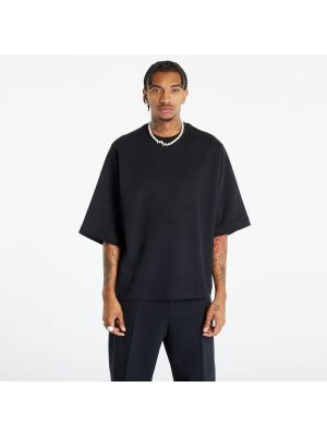 Fleecové tričko s krátkými rukávy Nike černé