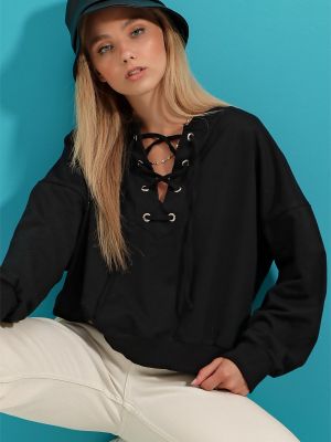 Bluza Trend Alaçatı Stili czarna