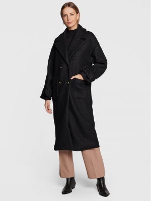 Cappotto invernale di lana B.young nero