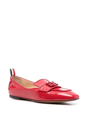 Ilma kontsaga vibu loafer-kingad Thom Browne punane