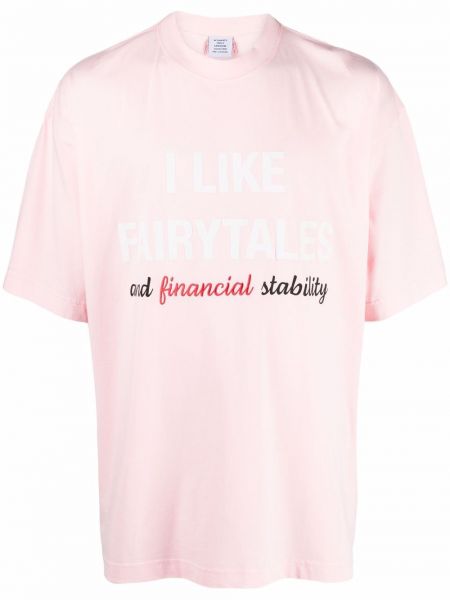 Camiseta Vetements rosa