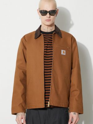 Джинсова куртка Carhartt Wip коричнева