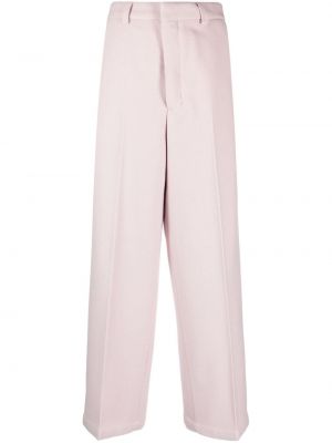 Egyenes szárú nadrág Ami Paris rózsaszín