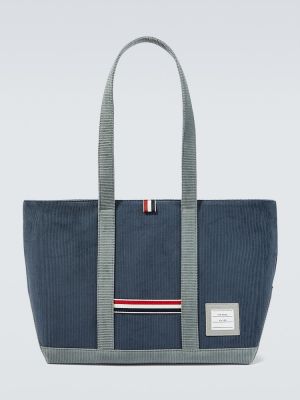 Menčestrová nákupná taška Thom Browne modrá