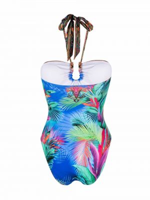 Badeanzug mit print Camilla blau