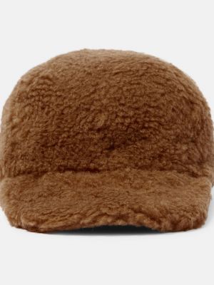 Шерстяная кепка Max Mara коричневая