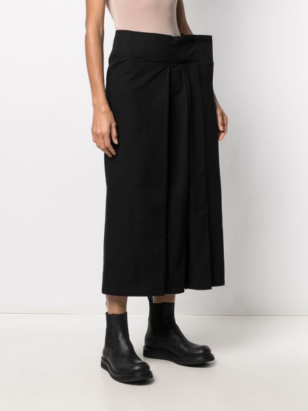 Spódnica z falbankami Yohji Yamamoto czarna