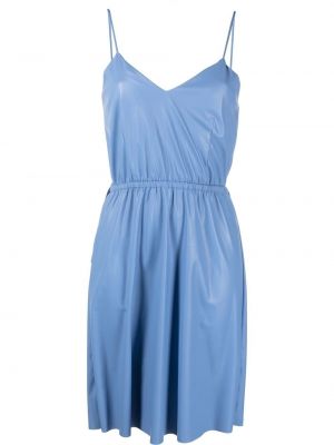 Šaty Mm6 Maison Margiela, modrá