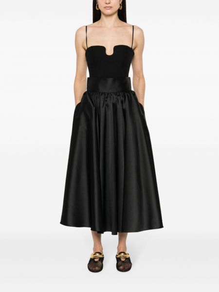 Plisované dlouhá sukně Blanca Vita černé