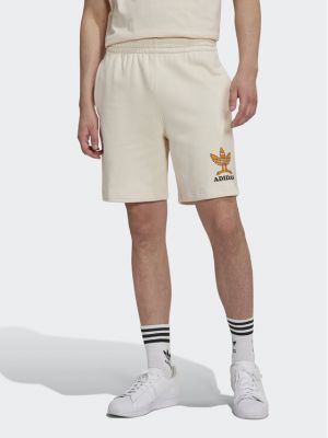 Shorts de sport Adidas beige