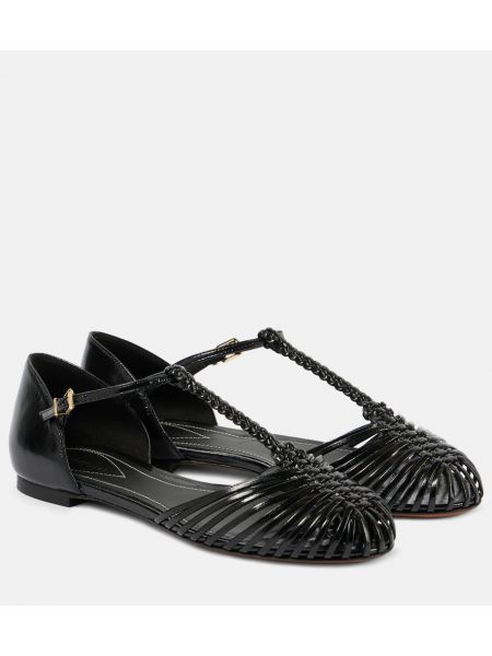 Sandale din piele Zimmermann negru