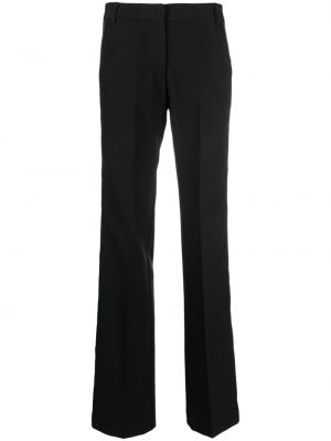 Pantalon droit plissé Ermanno Firenze noir
