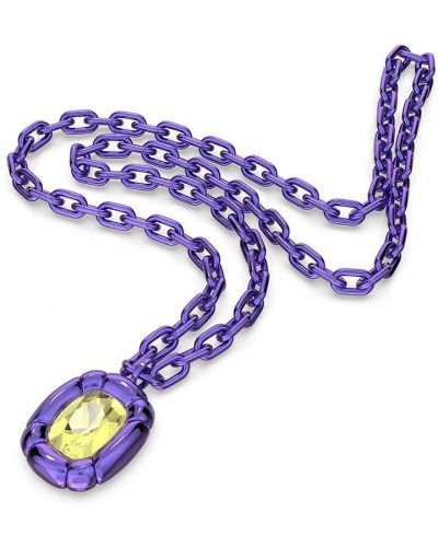 Fialový náhrdelník Swarovski