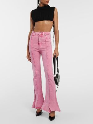 Zvonové džíny Y/project růžové