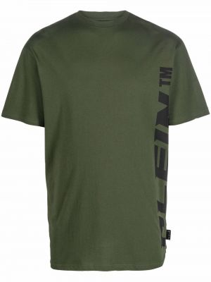 Тениска с принт Philipp Plein зелено
