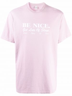 Camiseta con estampado Sporty & Rich rosa