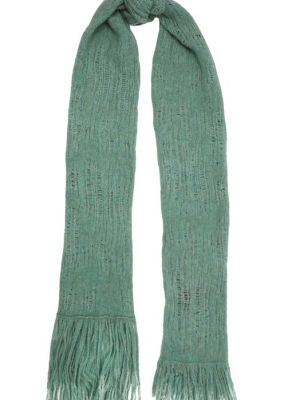 Шерстяной шарф Isabel Benenato зеленый