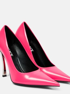 Leder pumps Versace pink