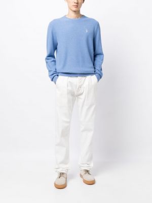 Kokvilnas kokvilnas kokvilnas džemperis Polo Ralph Lauren zils