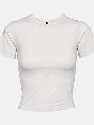 Bavlněné tričko jersey Entire Studios bílé