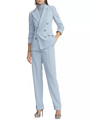 Шерстяные брюки Ralph Lauren Collection синие