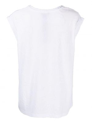 Žakárové tričko Emporio Armani bílé