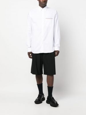 Pruhovaná bavlněná košile Paul Smith bílá