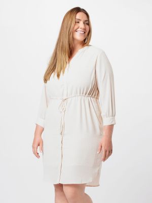 Φόρεμα Selected Femme Curve λευκό