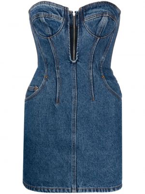 Sukienka jeansowa David Koma niebieska