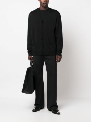 Woll strickjacke mit geknöpfter Moschino schwarz