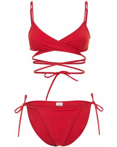 Bikini di nylon Balenciaga rosso