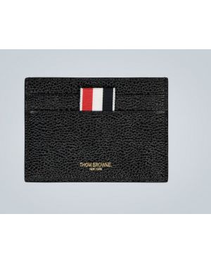 Usnjena denarnica Thom Browne črna