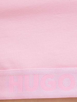 Pantaloni scurți cu talie înaltă Hugo roz