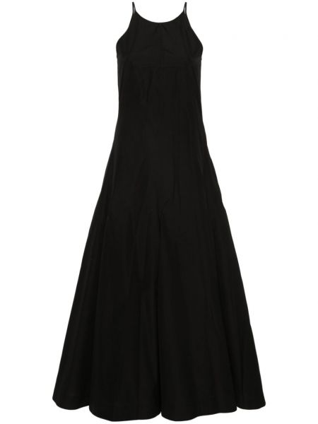 Βαμβακερή φόρεμα Sportmax μαύρο