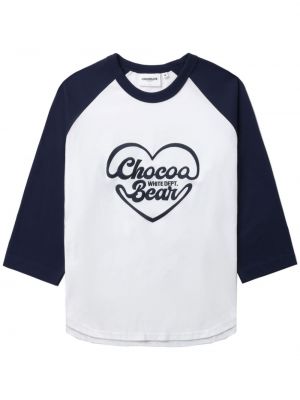 T-shirt brodé en coton Chocoolate