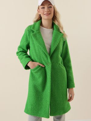 Пальто оверсайз Bigdart зелене