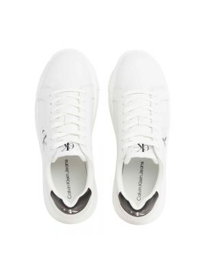 Calzado de cuero Calvin Klein Jeans blanco