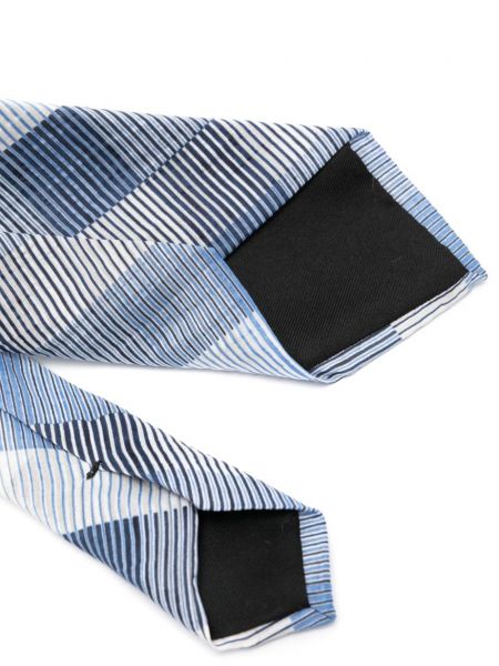 Kostkovaná kravata Boss modrá