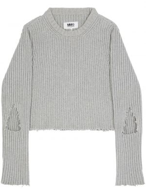 Megztinis su įbrėžimais Mm6 Maison Margiela pilka