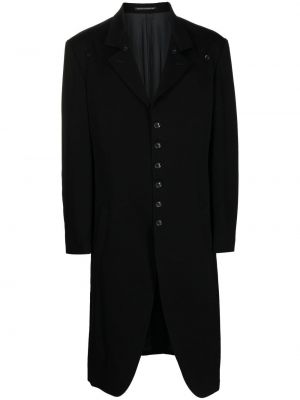 Пухено палто Yohji Yamamoto черно